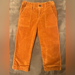 Jacadi Paris Toddler Boys Rust Brown Formsl Dressy Corduroy Pants- 24 Months